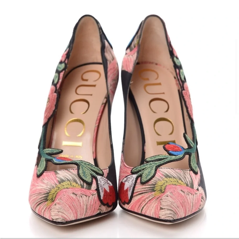Rare! Gucci Canvas Flora Print Ophelia - Picture 11 of 12